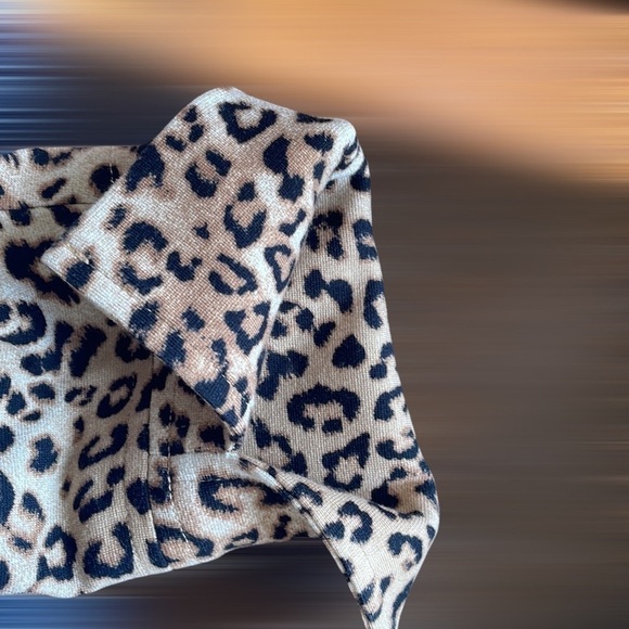 Chico's Leopard-Print Ponte Jacket Black/Brown - Picture 12 of 12